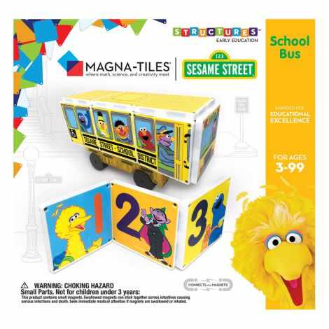 Sesame Street School Bus, Magna-Tiles Structures