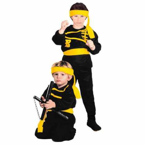 Costum ninja copii 2-3 ani - marimea 158 cm