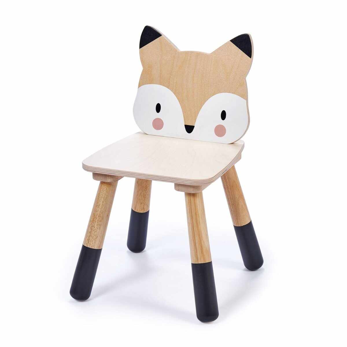 Scaunel din lemn premium Tender Leaf Toys, Forest Fox Chair, Vulpe
