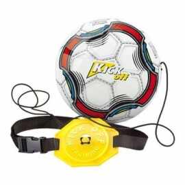 Jucarie minge fotbal cu snur si centura pentru antrenament Kick Off