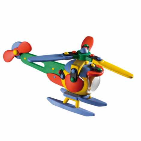 Jucarie de construit mic-o-mic 3D Elicopter 089.006, 17.7 cm