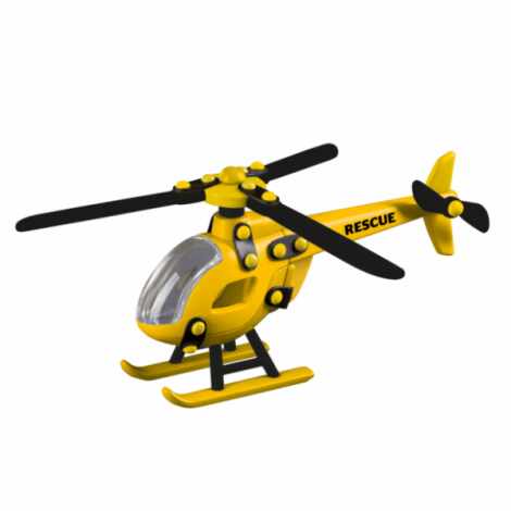 Jucarie de construit mic-o-mic 3D Elicopter RESCUE 089.442, 21 cm
