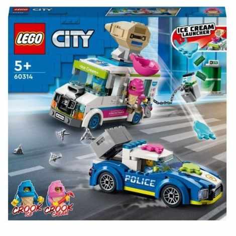 Lego City Politia In Urmarirea Furgonetei Cu Inghetata 60314