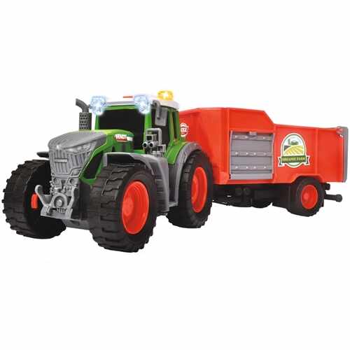 Tractor Fendt Farm Dickie Toys cu Remorca