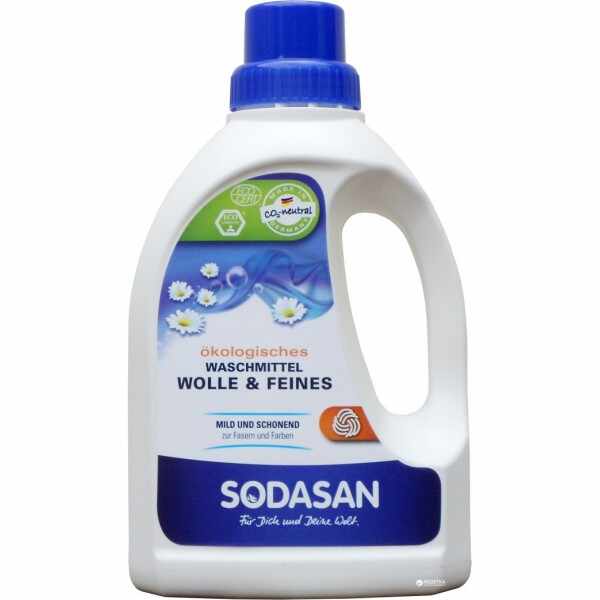 Detergent Bio Lichid Pentru Rufe Delicate Lana Si Matase 750 ml Sodasan
