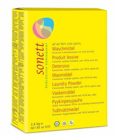 Detergent ecologic praf pentru rufe 2.4 kg Sonett