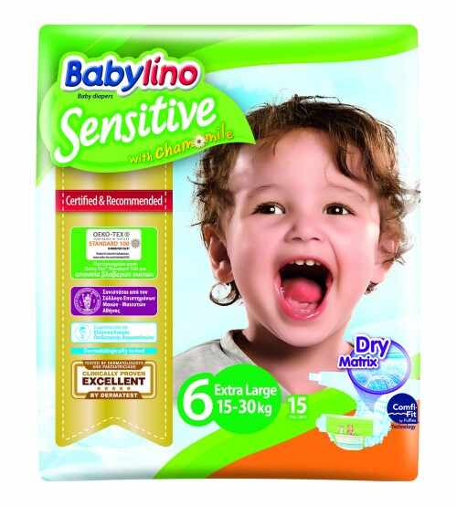 Scutece Babylino Sensitive N6 15-30 kg15 buc