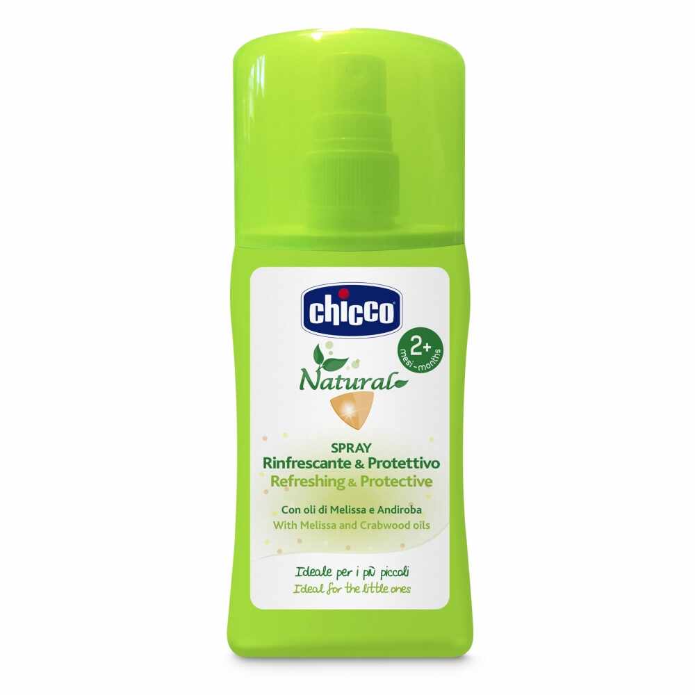 Spray revigorant Chicco pentru protectie naturala ulei melissa si andiroba 100ml 2luni+