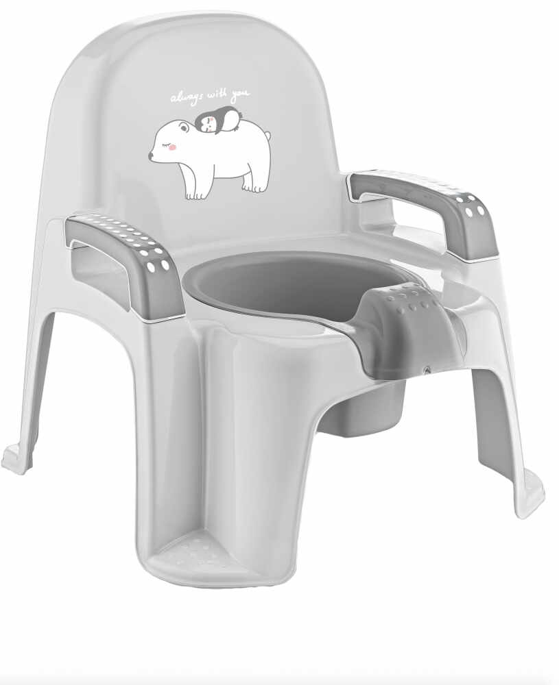 Olita scaunel pentru copii BabyJem Bear grey