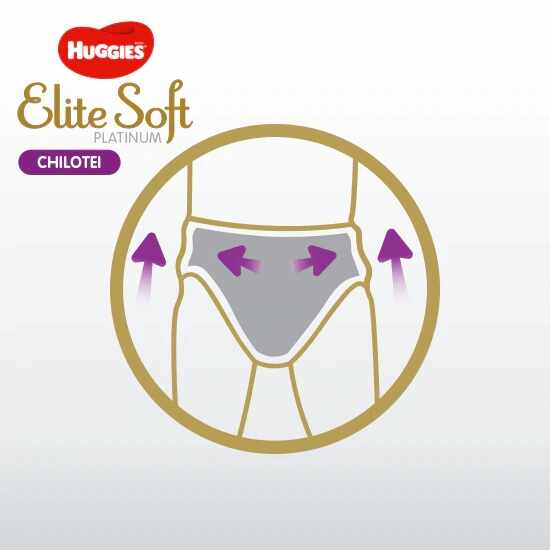 Scutece Elite Soft Pants Platinum Mega Nr 5, 12-17 kg 38 buc, Huggies