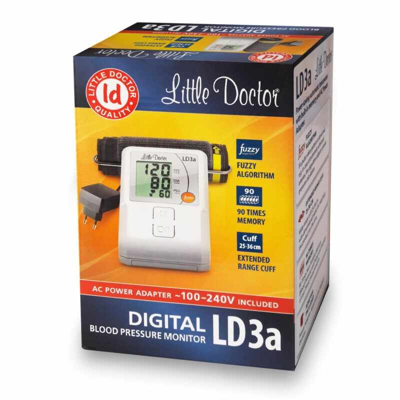 Tensiometru electronic de brat Little Doctor LD 3A adaptor inclus afisaj LCD
