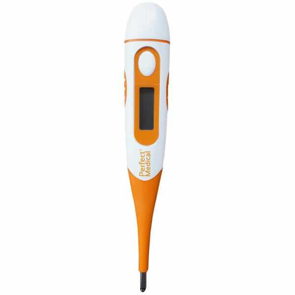 Termometru digital cu cap flexibil portocaliu