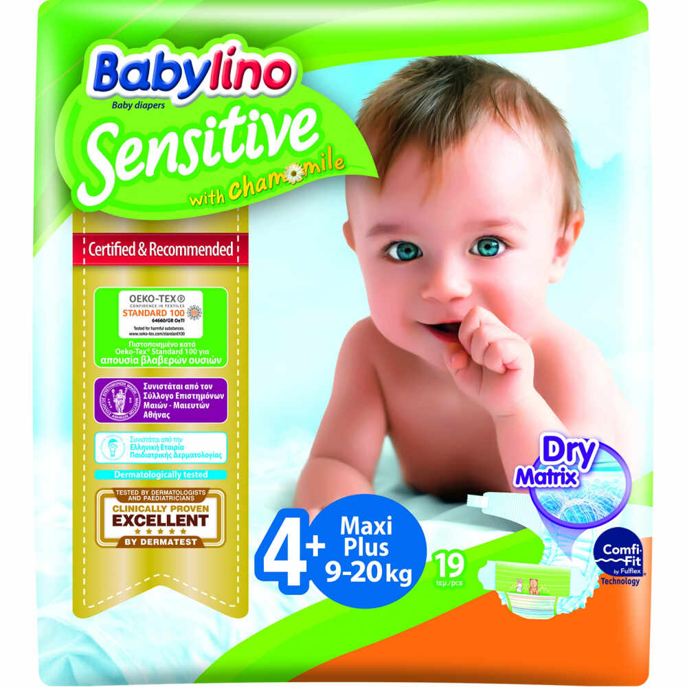 Scutece Babylino Sensitive N4+ 9-20kg19 buc