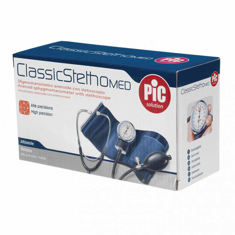 Tensiometru aneroid cu stetoscop PiC Solution Classic Stethomed