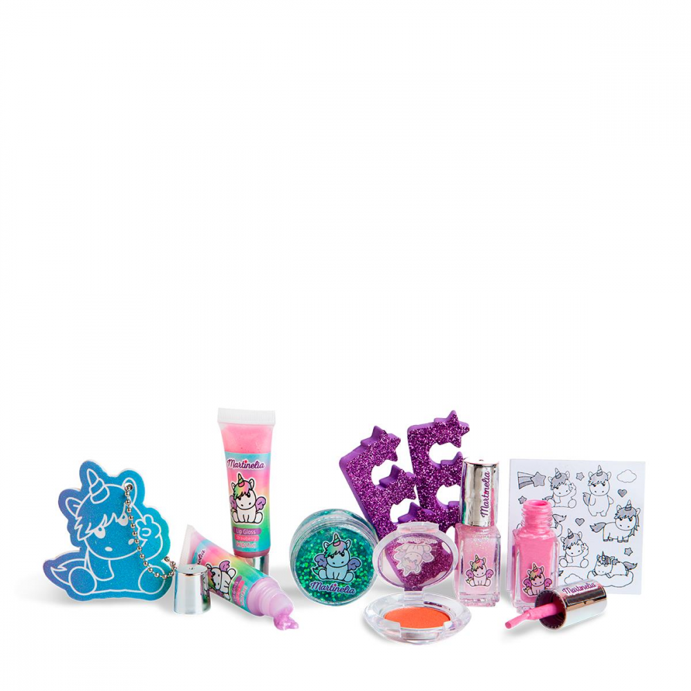 Trusa de unghii Martinelia Shimmer Paws Cute Beauty Basics cu 9 accesorii