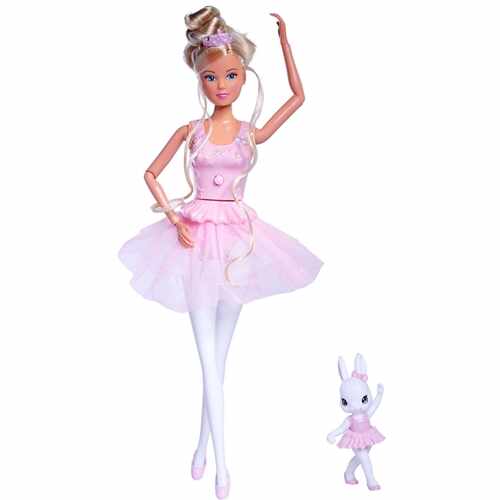 Papusa Simba Steffi Love Dancing Ballerinas 29 cm cu Figurina