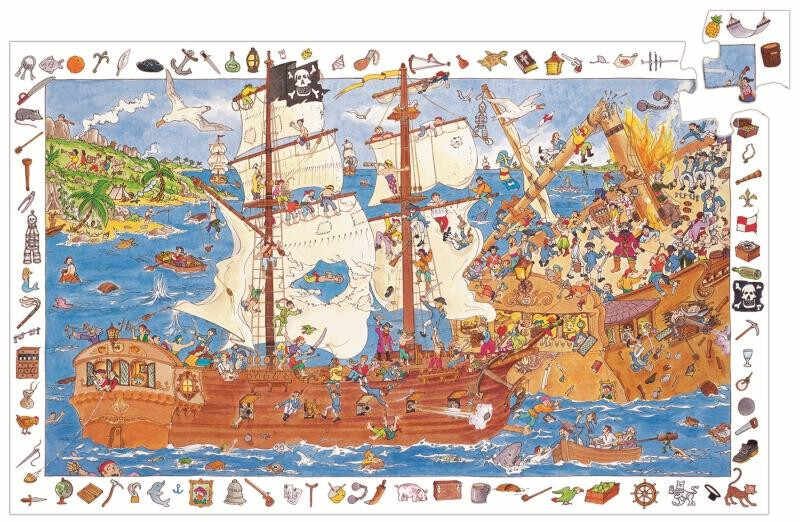 Puzzle observatie Djeco Pirati
