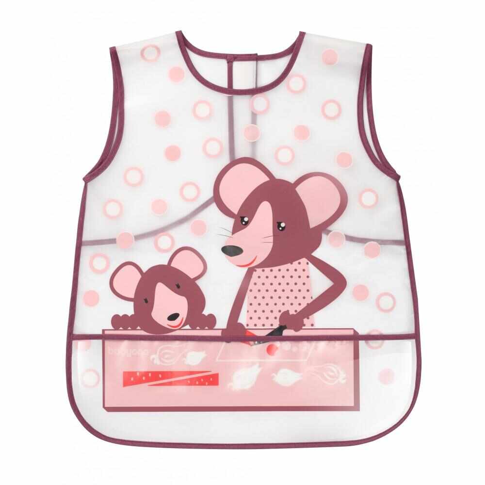 Baveta sort plastic Baby Ono 36 luni+ Mouse
