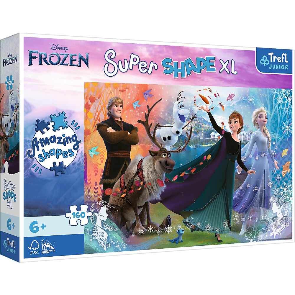 Puzzle - Primo Super Shape XL - Disney, Frozen - Descopera Lumea Inghetata | Trefl