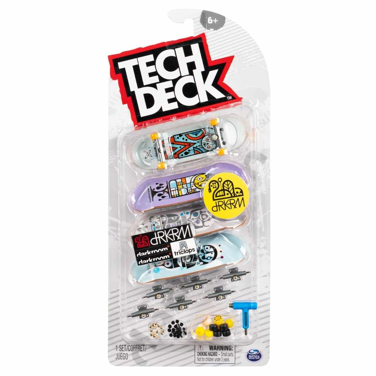 Set mini placa skateboard Tech Deck, 4 buc, Drkrm, 20136719
