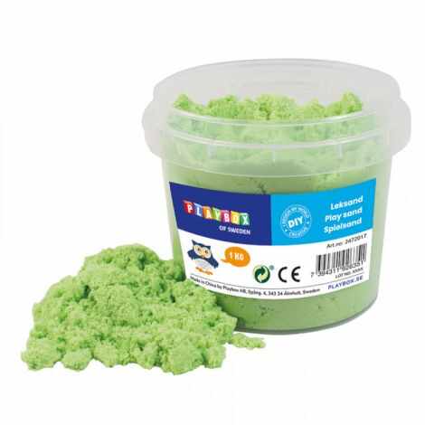 Nisip kinetic verde lime Play sand 1 kg