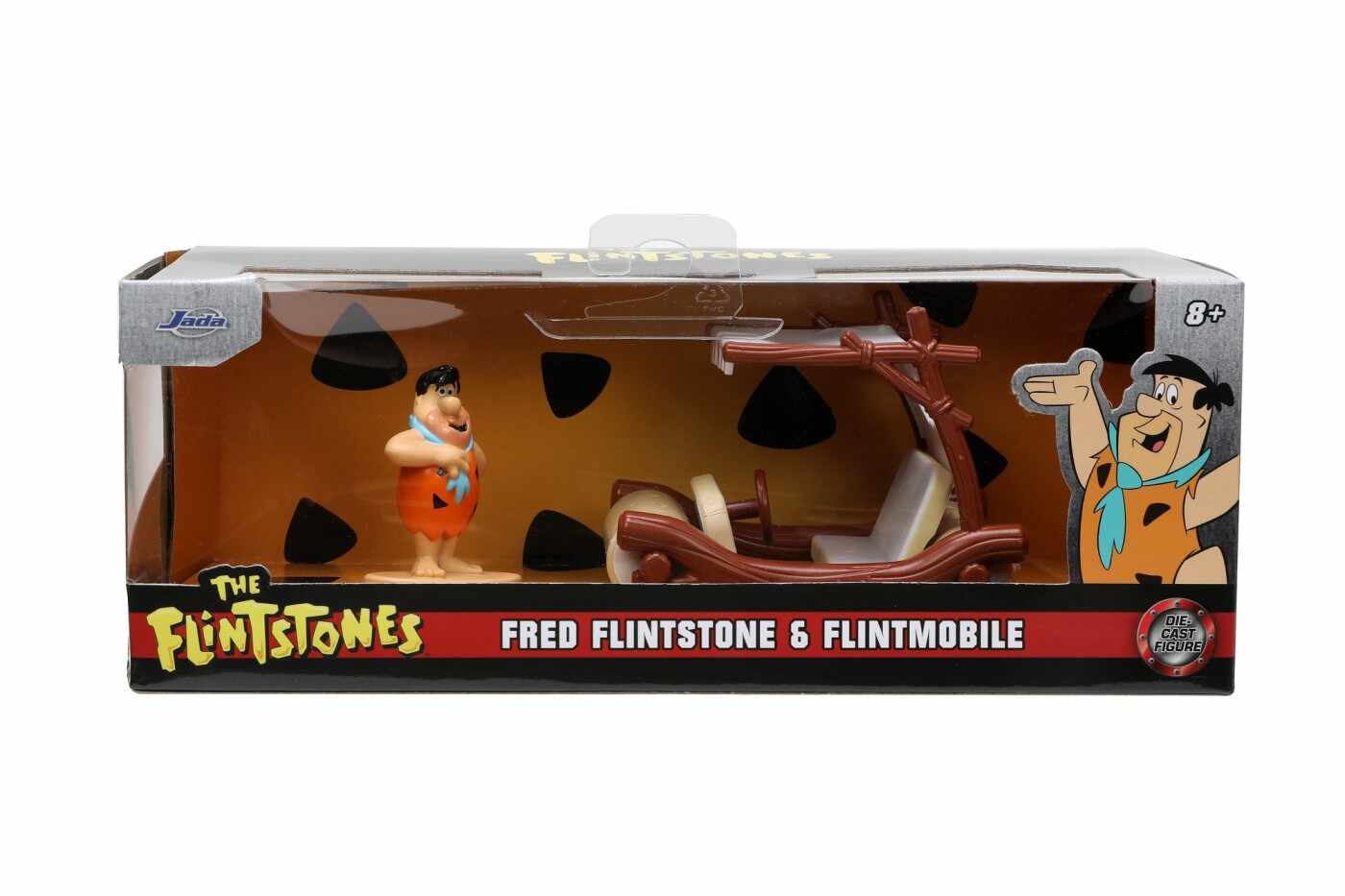 Set figurina si masinunta - Fred Flintstone & Flintmobile | Jada Toys