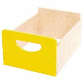 Cutie depozitare din lemn – Galben