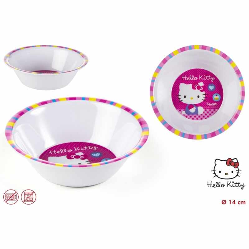 Castron melamina pentru copii Hello Kitty