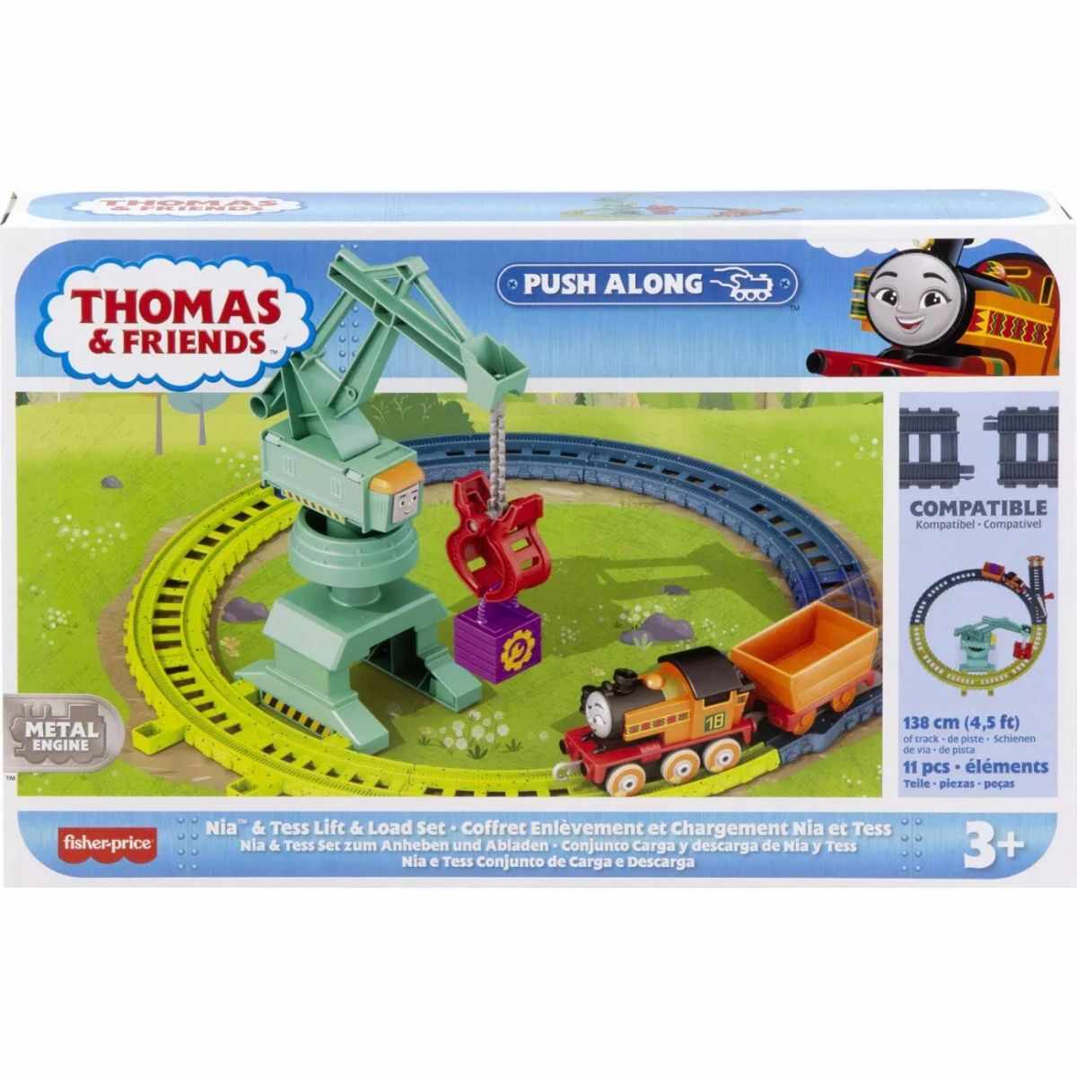 Set de joaca Thomas and Friends, Trenulet cu circuit, Nia, HHV80