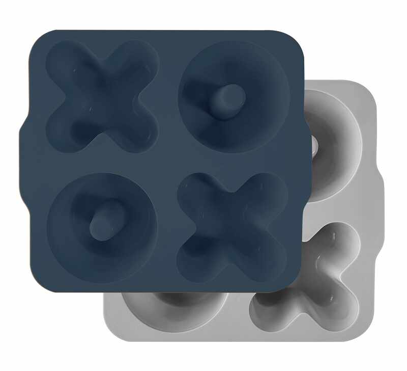 Set recipiente de gatit Minikoioi 100 premium silicon deep blue powder grey