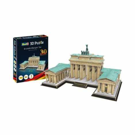 3d puzzle poarta brandenburg din berlin, editie 30 de ani de la reunificarea germaniei, 150 piese