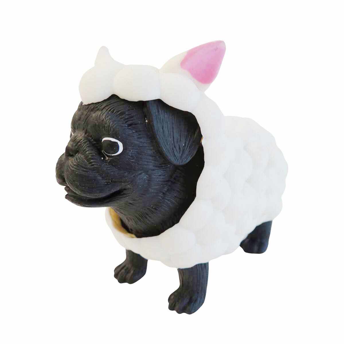 Mini figurina, Dress Your Puppy, Pug in costum de oaie, S1