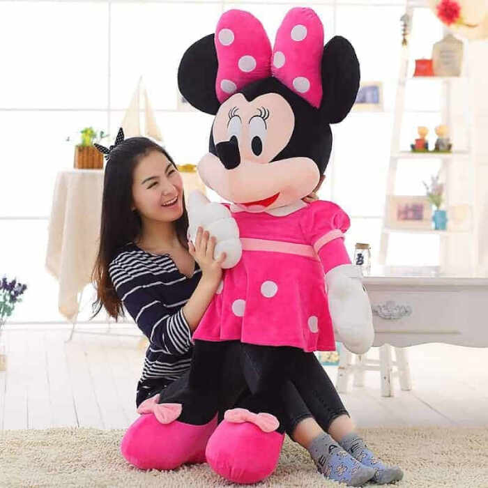 Mascota Gigant Minnie Mouse Din Plus 130 cm, roz