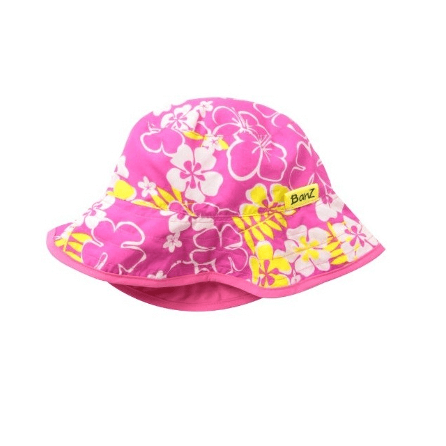 Palarie Reversibila, Protectie Soare UPF50+, Floral Pink, Diverse marimi