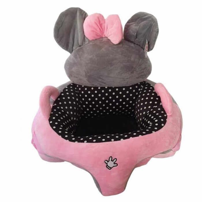 Fotoliu bebe cu spatar - Minnie Mouse roz