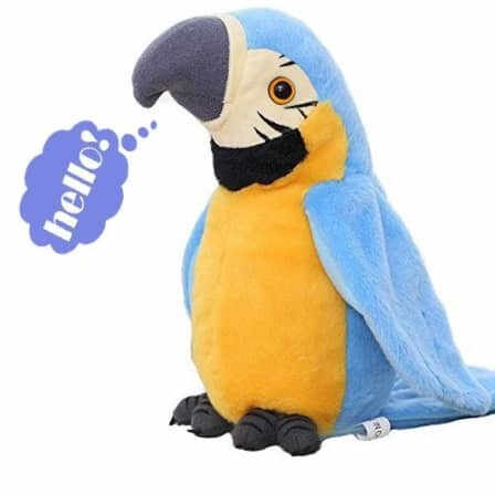 Jucarie interactiva Papagalul Vorbitor, albastru - Krista A