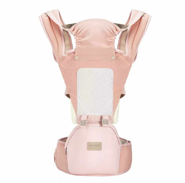 Marsupiu ergonomic cu scaunel de sustinere, HM03, roz