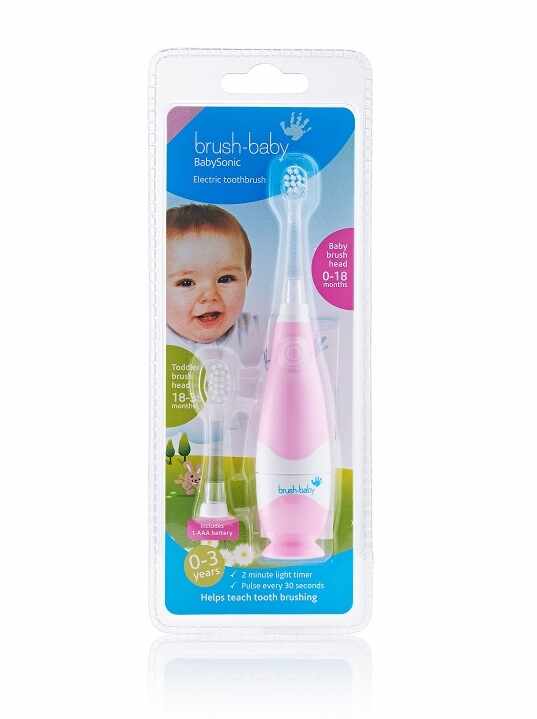 Periuta de dinti electrica BabySonic Pink 0-3 ani Brush Baby