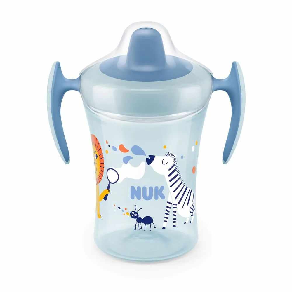 Canita cu duza moale Nuk Trainer Cup Blue 230 ml