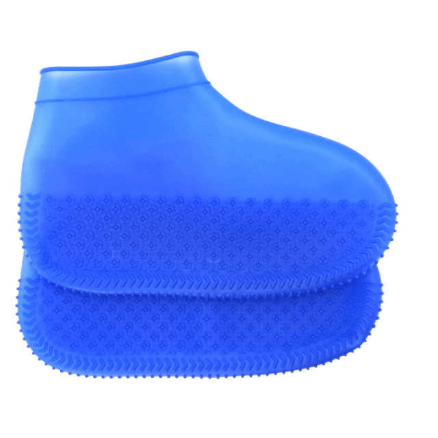 Protectii pentru incaltaminte, impermeabile de silicon, anti-alunecare, Empria, marime M 35 - 39, Albastru