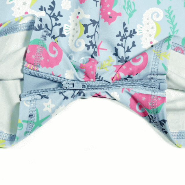Costume de Baie Inot pentru bebelusi si copii, Protectie Soare UPF50+, Sea Horse, Marimea 0