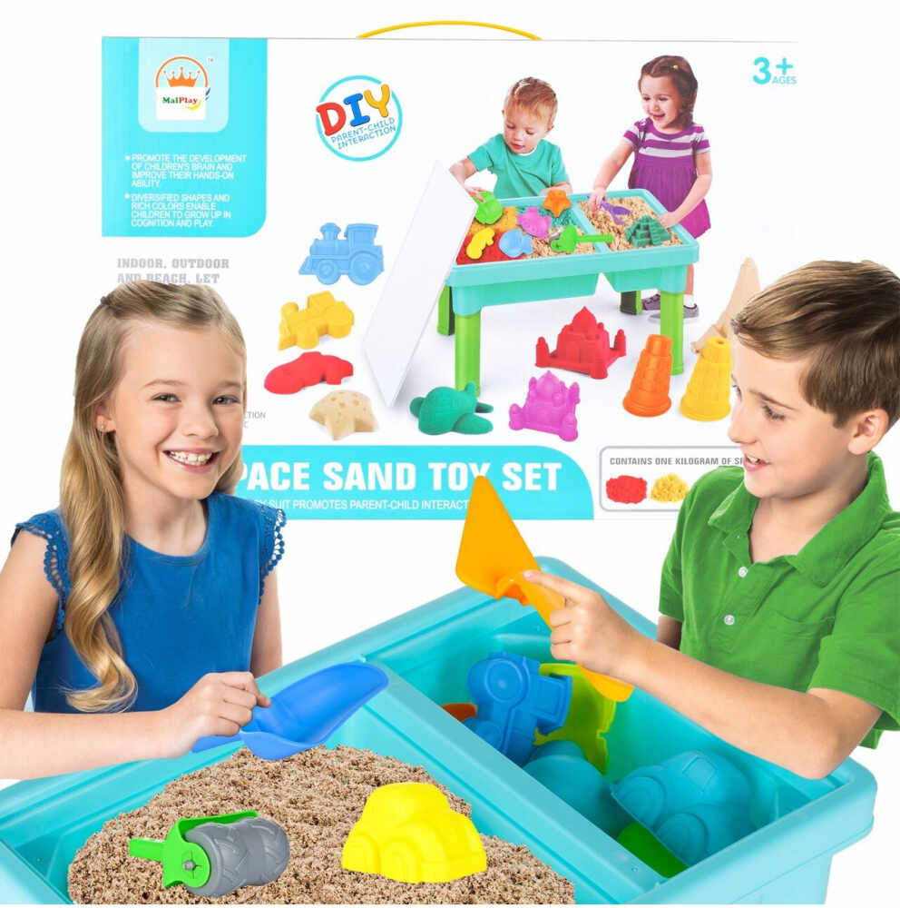 Masuta de joaca pentru apa si nisip cu accesorii incluse Space Sand
