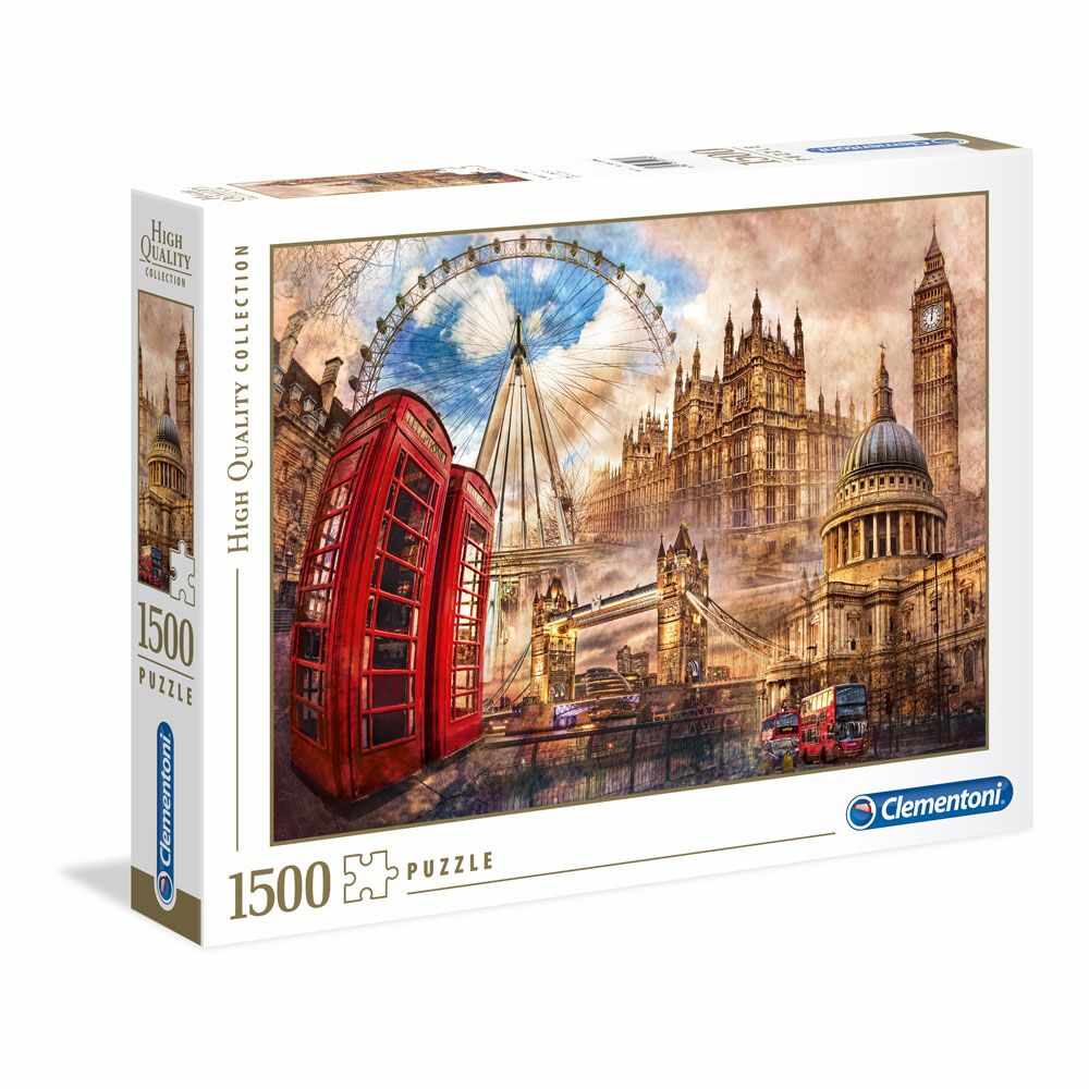 Puzzle 1500 piese Clementoni High Quality Collection Vintage London