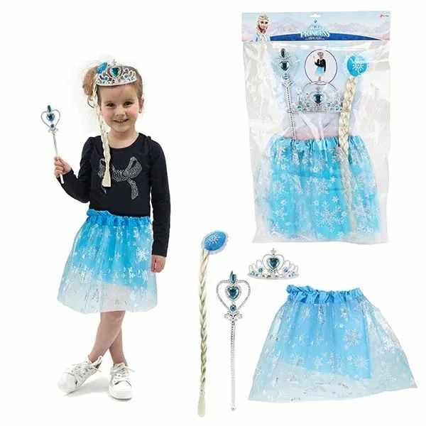 Costum de printesa cu Tiara si amuleta Ttoys Ice Princess