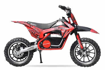 Mini motocicleta electrica NITRO Eco Serval 500W 10 10 Rosu