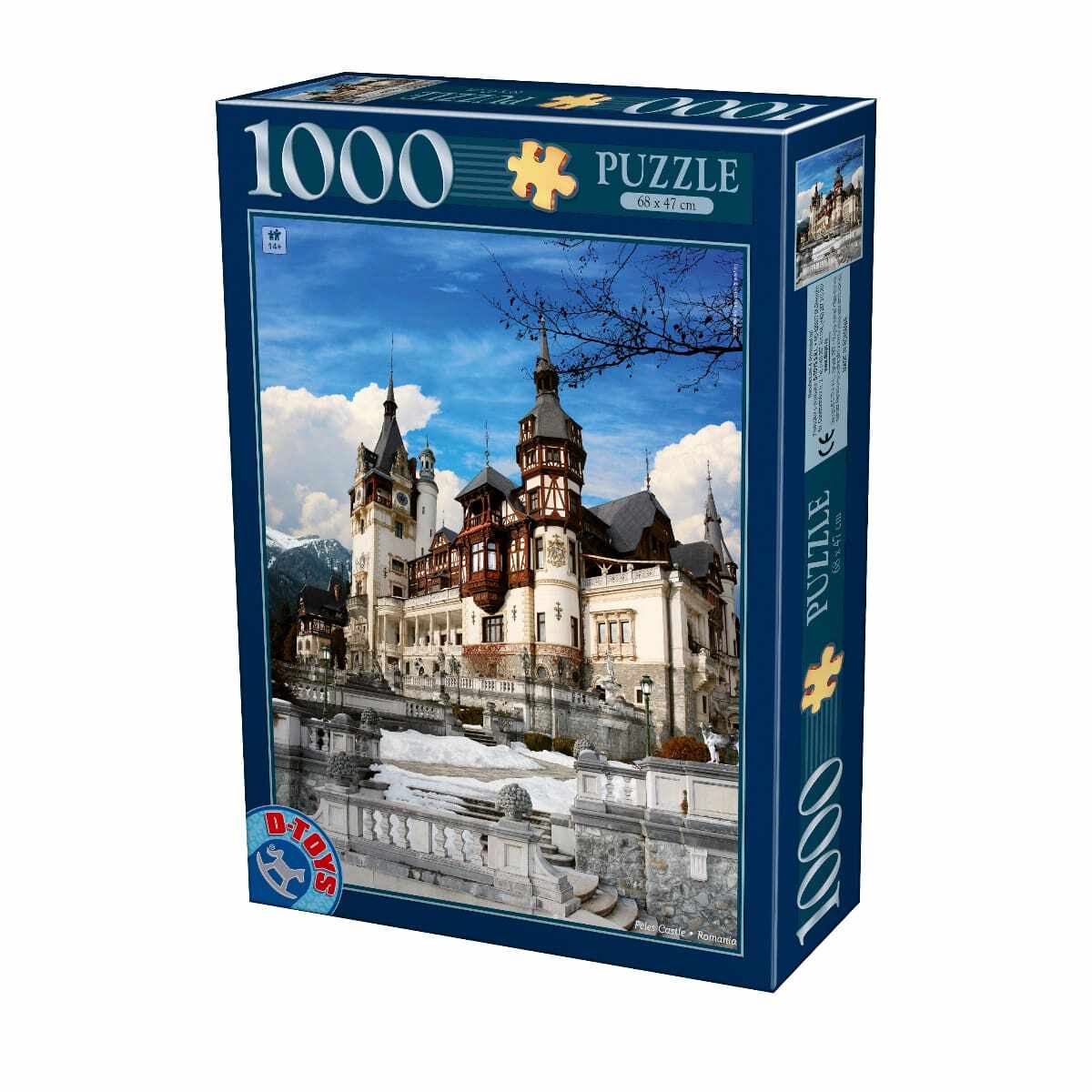 Puzzle 1000 piese - Castelul Peles ziua | D-Toys