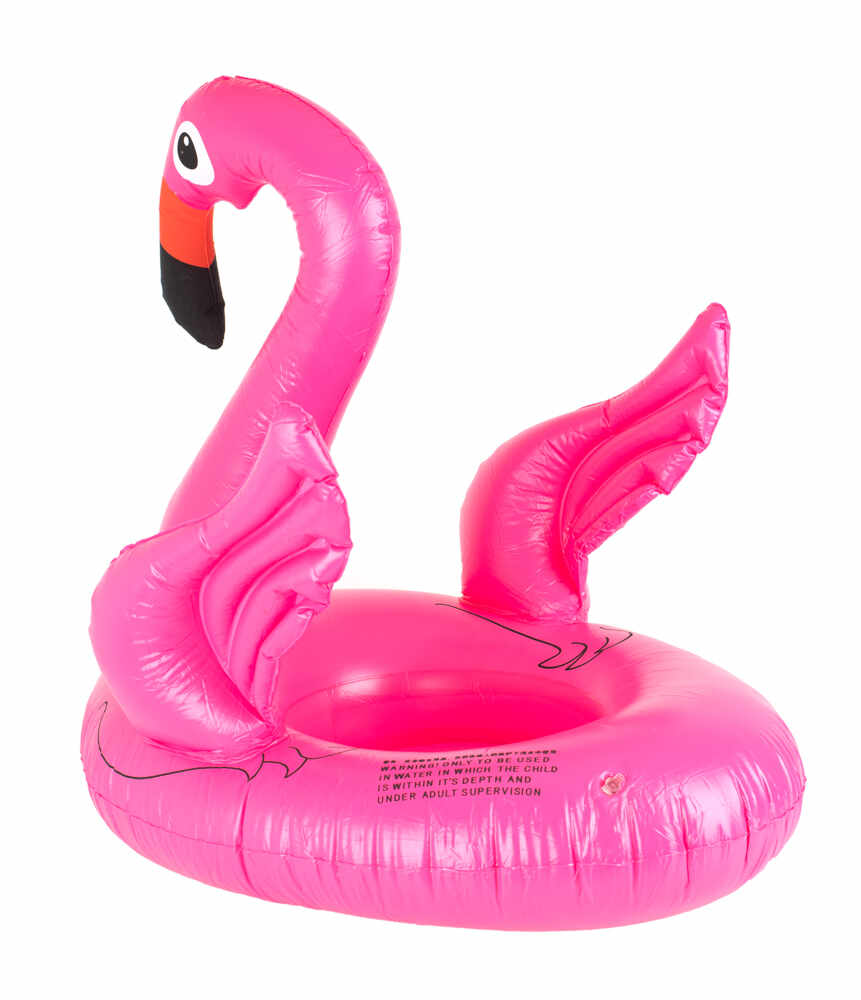 Colac gonflabil pentru inot copii 66x67 cm Flamingo Roz