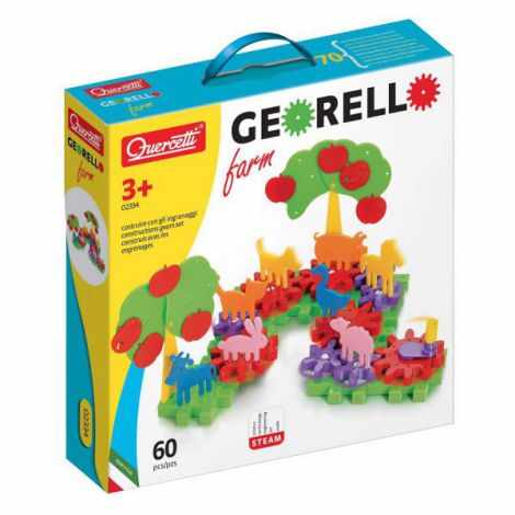 Joc de construcție Georello Farm, 3-7 ani, Quercetti Q02334