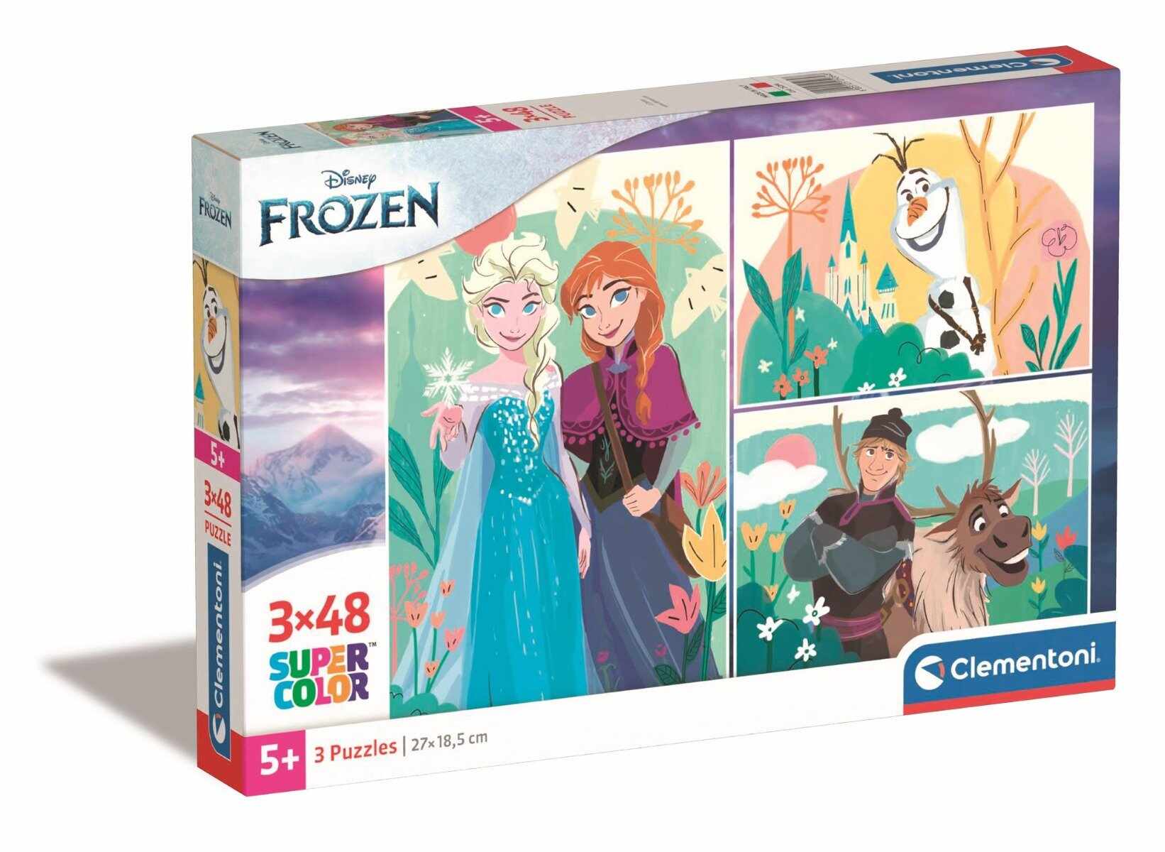 Puzzle Clementoni Disney Frozen, 3 x 48 piese