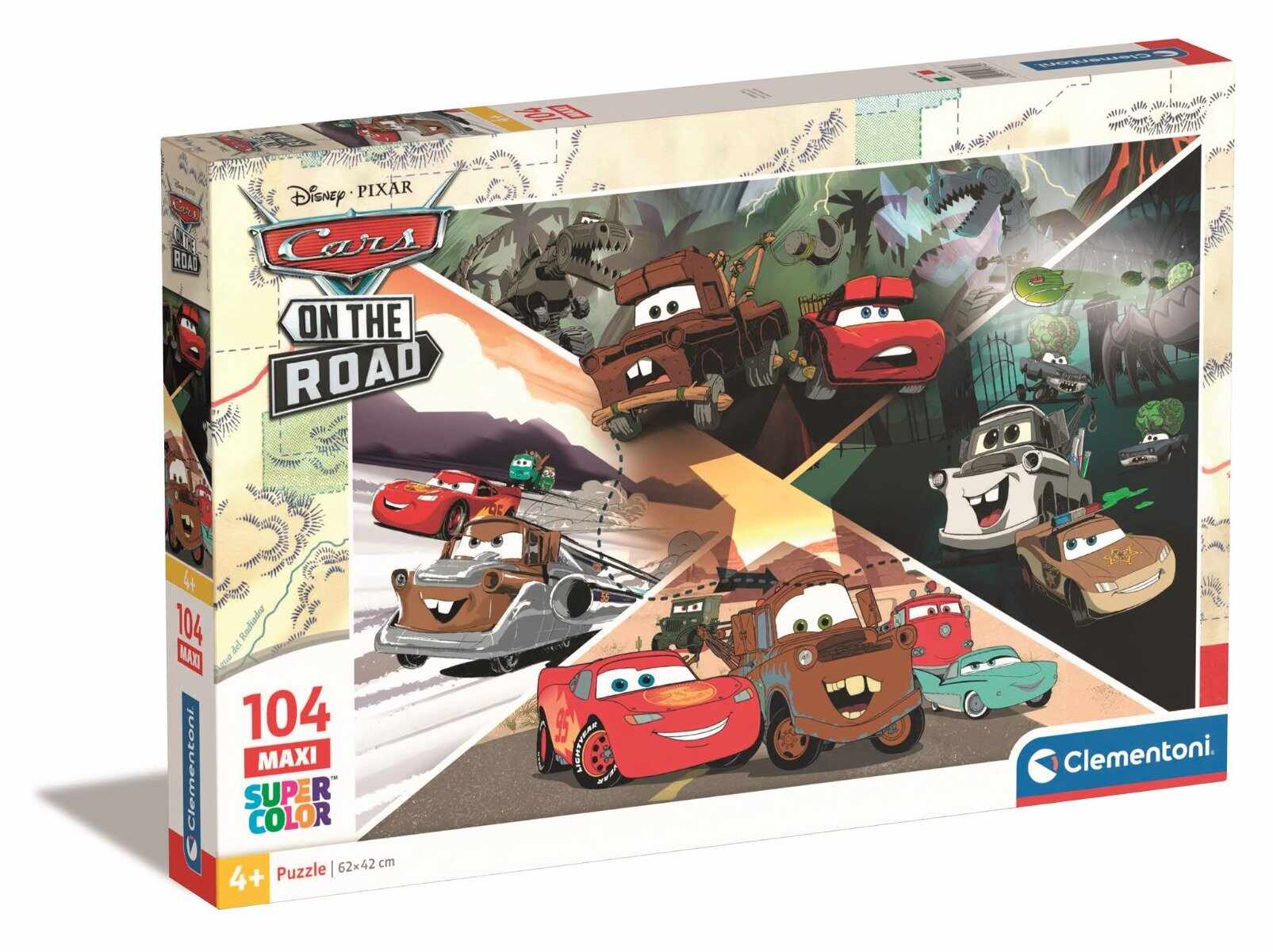 Puzzle Clementoni Maxi, Disney Cars, 104 piese